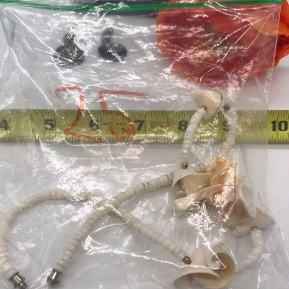 Handcrafted Mother-Of-Pearl Pendant with Matching Earrings Custom Unique - Picture 6 of 11